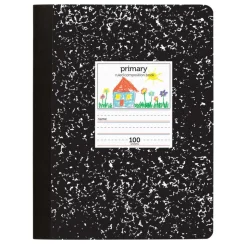 Primary Composition Book, 7-1/2" x 9-3/4", Unruled/Primary Ruled, 100 Sheets