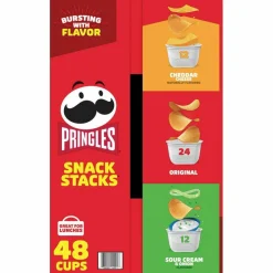 Pringles Crisps Grab ‘N Go Variety Pack, Case Of 48 Containers