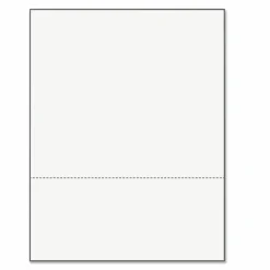 PrintWorks Professional Pre-Perforated Paper, 1 Ream, White, Letter (8 1/2