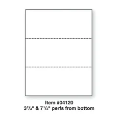 PrintWorks Professional Pre-Perforated Paper for Invoices, Statements, Gift Certificates & More