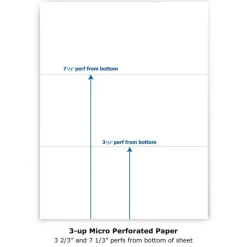 PrintWorks Professional Pre-Perforated Paper for Invoices, Statements, Gift Certificates & More