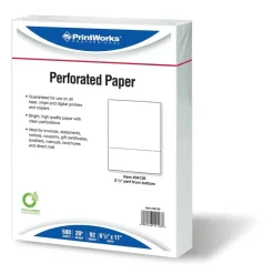 PrintWorks Professional Pre-Perforated Paper for Invoices, Statements, Gift Certificates & More