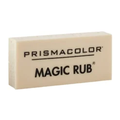 Prismacolor Magic Rub Vinyl Erasers, White, Pack Of 12