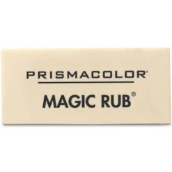 Prismacolor Magic Rub Vinyl Erasers, White, Pack Of 12
