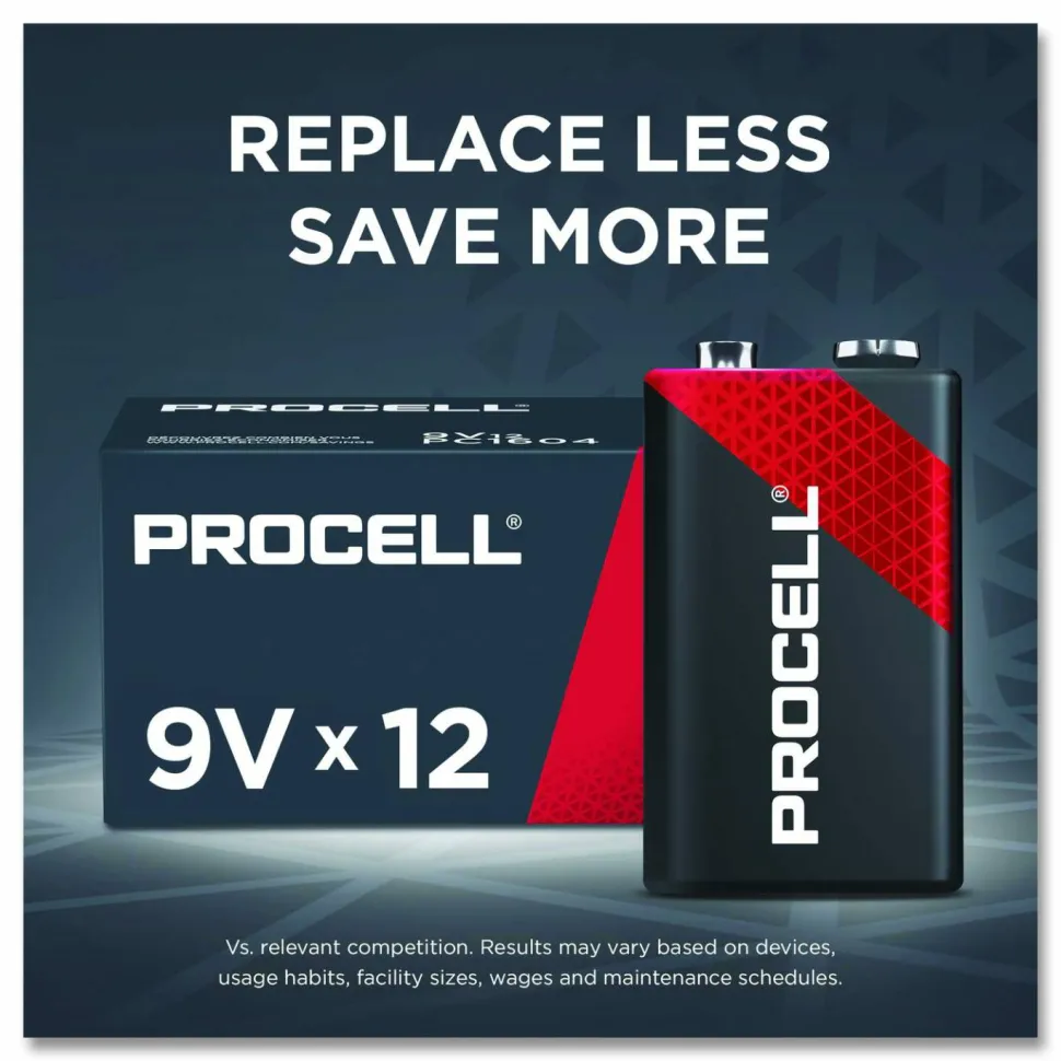 Procell by Duracell 9-Volt Alkaline Batteries