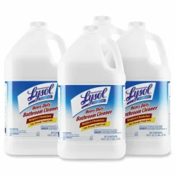 Professional LYSOL Brand Disinfectant Heavy-Duty Bathroom Cleaner Concentrate, Fresh Lime Scent, 1 gal Bottle, 4/Carton
