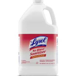 Professional Lysol Concentrated No Rinse Sanitizer, 1 Gallon, Case Of 4 Bottles