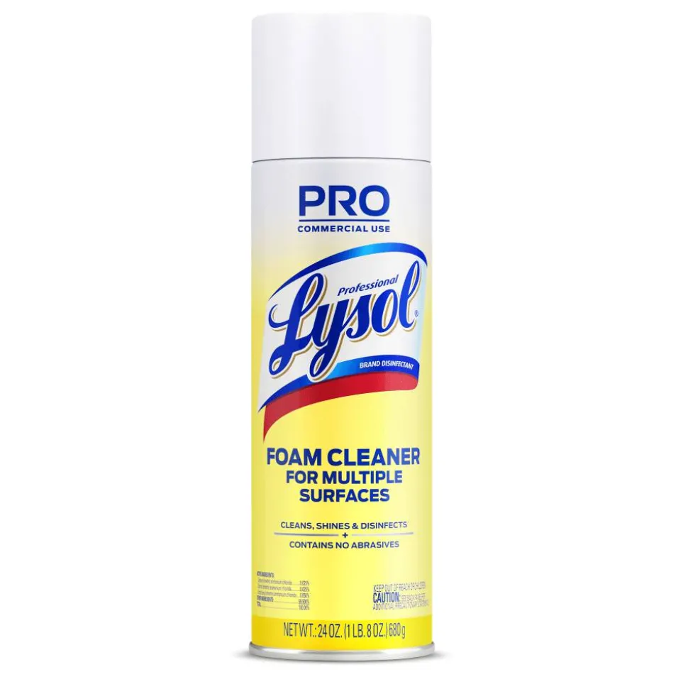 Professional Lysol Disinfectant Foam Cleaner, 24 Oz Bottle