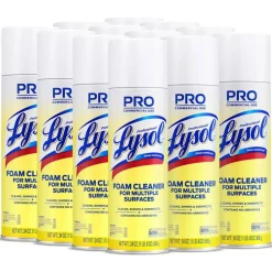 Professional Lysol Disinfectant Foam Cleaner, 24 Oz Bottle, Case Of 12