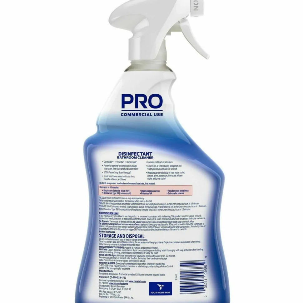 Professional Lysol Disinfectant Bathroom Cleaner