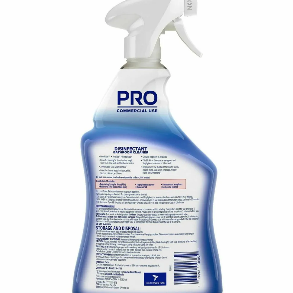 Professional Lysol Disinfectant Bathroom Cleaner