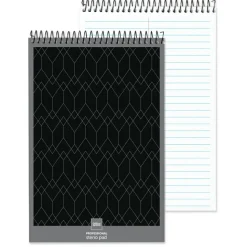 Professional Steno Book, 6" x 9", Gregg Ruled, 100 Sheets, White