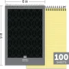 Professional Steno Book, 6" x 9", Gregg Ruled, 100 Sheets, Canary
