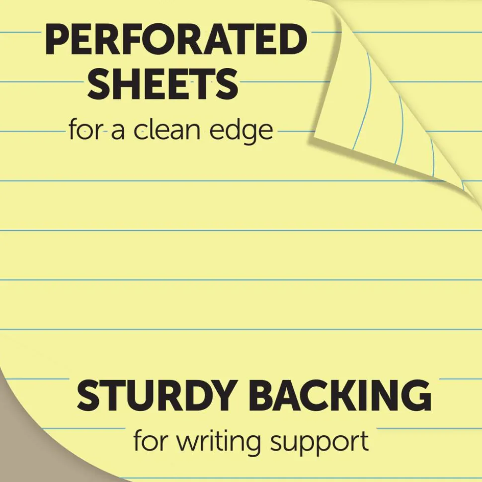 Professional Steno Book, 6" x 9", Gregg Ruled, 100 Sheets, Canary