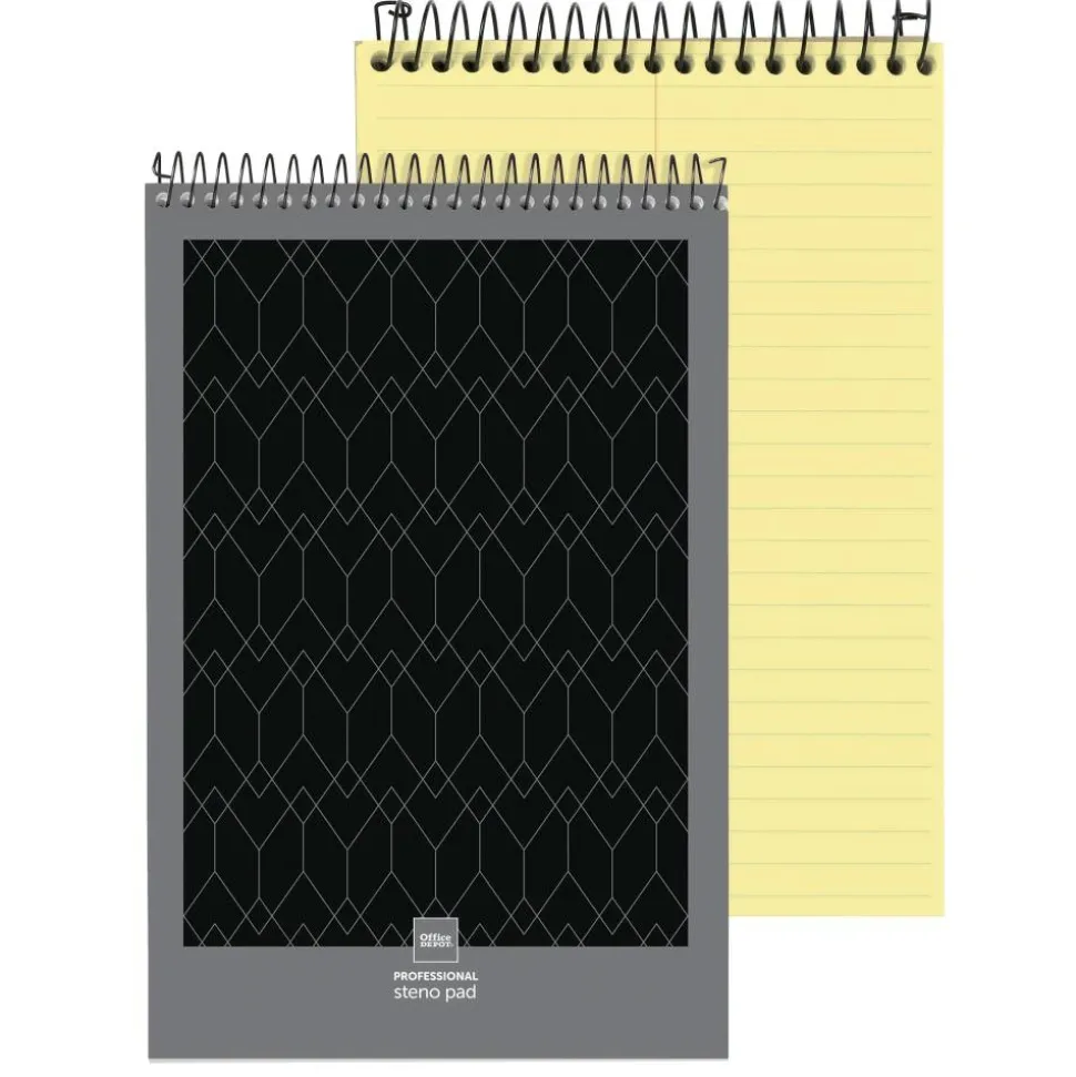 Professional Steno Book, 6" x 9", Gregg Ruled, 100 Sheets, Canary