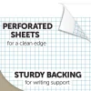 Professional Top Wirebound Writing Pad, 8-1/2" x 11-3/4", Quad Ruled, 70 Sheets, White