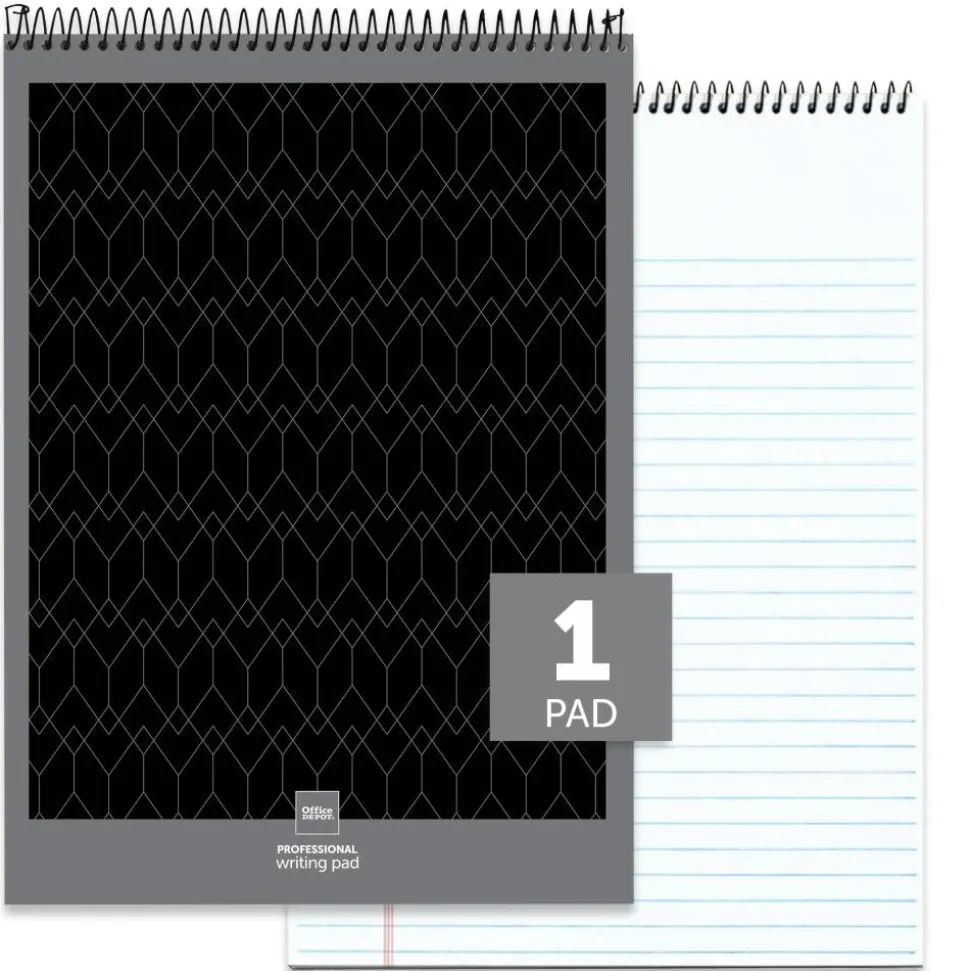 Professional Top Wirebound Writing Pad, 8-1/2" x 11-3/4", Legal/Wide Ruled, 70 Sheets, White