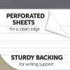 Professional Writing Pads, 8-1/2" x 11-3/4", Legal/Wide Ruled, 50 Sheets, White, Pack Of 8