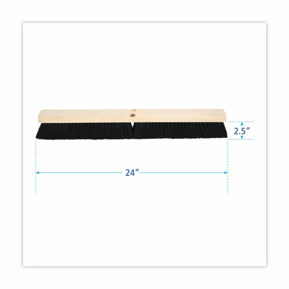 Pro Line 24" Push Broom, Tampico, Black