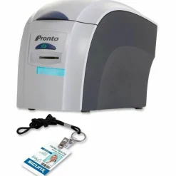 Pronto RX36490001K1 Dye Sublimation/Thermal Transfer Color Printer & ID Badge Kit