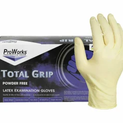 ProWorks Total Grip Latex Powder Free Exam Gloves