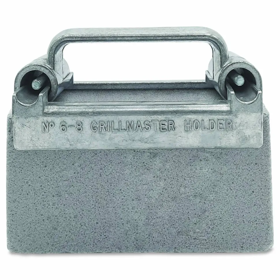 Pumie Griddle and Grill Cleaning Brick Holder, 6 x 4, Gray
