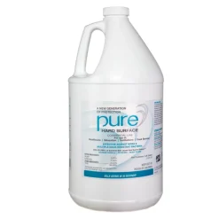 Pure Hard Surface Disinfectant, 1 Gallon (128 Oz), Clear, Case Of 2 Bottles