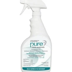 Pure Hard Surface Disinfectant, 1 Gallon (128 Oz), Clear, Case Of 2 Bottles