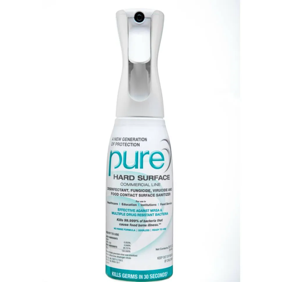 Pure Hard Surface Disinfectant, 20 Oz, White