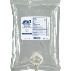 Purell Advanced Hand Sanitizer Green Certified Gel Refills, 33.8 oz (1000 mL), Pack Of 8 Refills