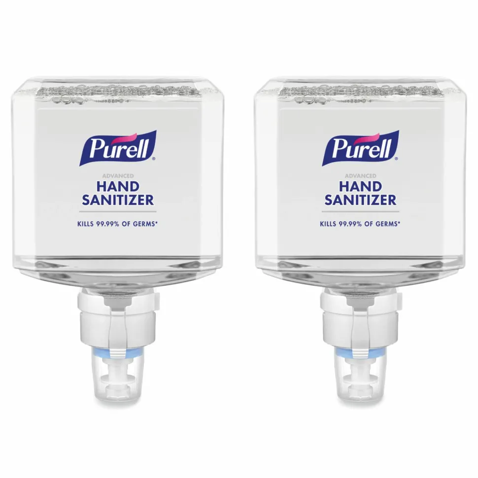 PURELL Advanced Hand Sanitizer Foam, For ES8 Dispensers, 1,200 mL Refill, Clean Scent, 2/Carton