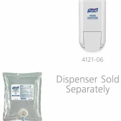 PURELL Advanced Hand Sanitizer Green Certified Gel Refill, For CS2 Dispensers, 1,000 mL, Fragrance-Free, 8/Carton