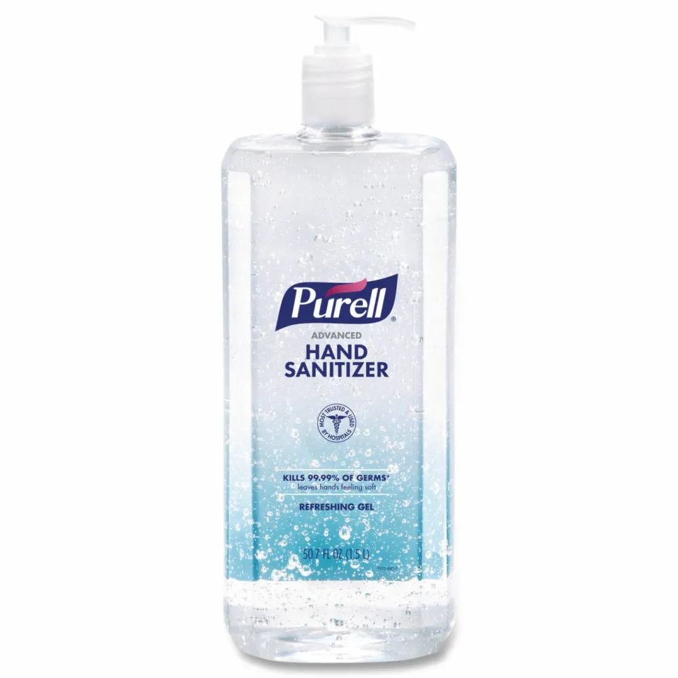 PURELL Advanced Hand Sanitizer Refreshing Gel, 1.5 L Pump Bottle, Clean Scent