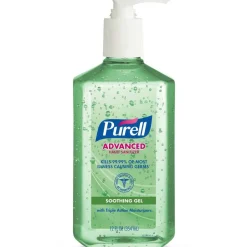 PURELL Advanced Hand Sanitizer Soothing Gel, 12 oz Pump Bottle, Fresh Scent
