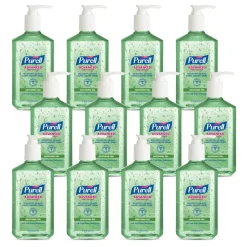 PURELL Advanced Hand Sanitizer Soothing Gel, Fresh Scent, 12 fl oz Pump Bottle, Case Of 12
