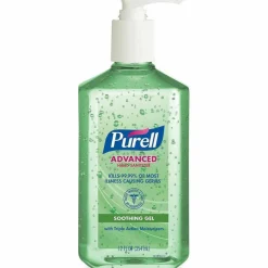 PURELL Advanced Hand Sanitizer Soothing Gel, Fresh Scent, 12 fl oz Pump Bottle, Case Of 12