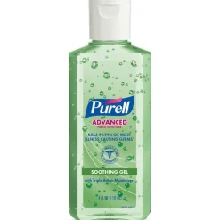 PURELL Advanced Hand Sanitizer Soothing Gel, Fresh Scent, 4 fl oz Portable Flip Cap Bottle