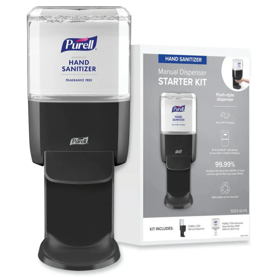 PURELL Advanced Hand Sanitizer Foam ES4 Starter Kit, 1,200 mL, Graphite