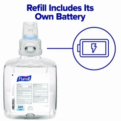 PURELL Advanced Hand Sanitizer Green Certified Foam Refill, For CS8 Dispensers, 1,200 mL, Fragrance-Free, 2/Carton