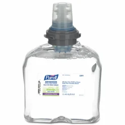PURELL Advanced Hand Sanitizer Green Certified TFX Refill, Foam, 1,200 mL, Fragrance-Free, 2/Carton