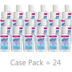 Purell Advanced Refreshing Gel Hand Sanitizer, 2 Fl Oz, Clean Scent, Pack Of 24 Bottles