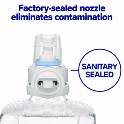 PURELL CS8 Hand Sanitizer Floor Stand with Dispenser, 1,200 mL, 13.5 x 5 x 28.5, Graphite