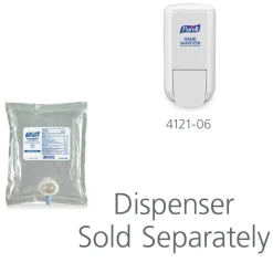 Purell CS2 Push-Style Hand Sanitizer Dispensers, White, Case Of 6 Dispensers