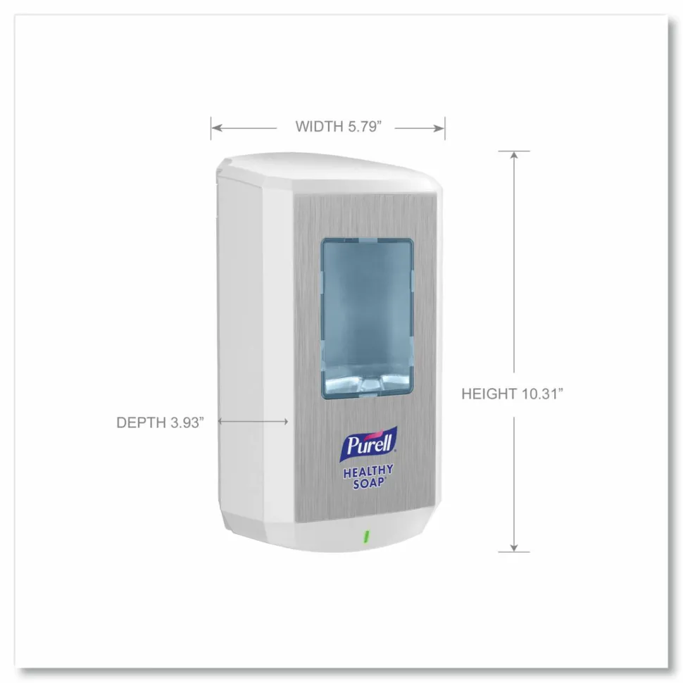PURELL CS6 Soap Touch-Free Dispenser, 1,200 mL, 4.88 x 8.8 x 11.38, White