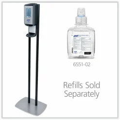 Purell CS6 Touch-Free Dispenser Floor Stand, For Hand Sanitizer, Graphite, 7416-DS