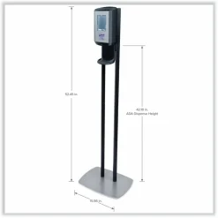 Purell CS6 Touch-Free Dispenser Floor Stand, For Hand Sanitizer, Graphite, 7416-DS