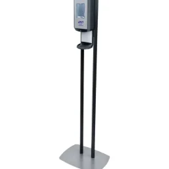 Purell CS6 Touch-Free Dispenser Floor Stand, For Hand Sanitizer, Graphite, 7416-DS