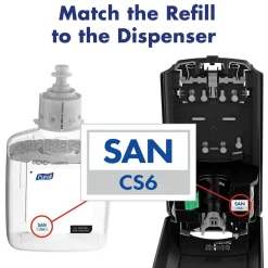 Purell CS6 Touch-Free Dispenser Floor Stand, For Hand Sanitizer, Graphite, 7416-DS
