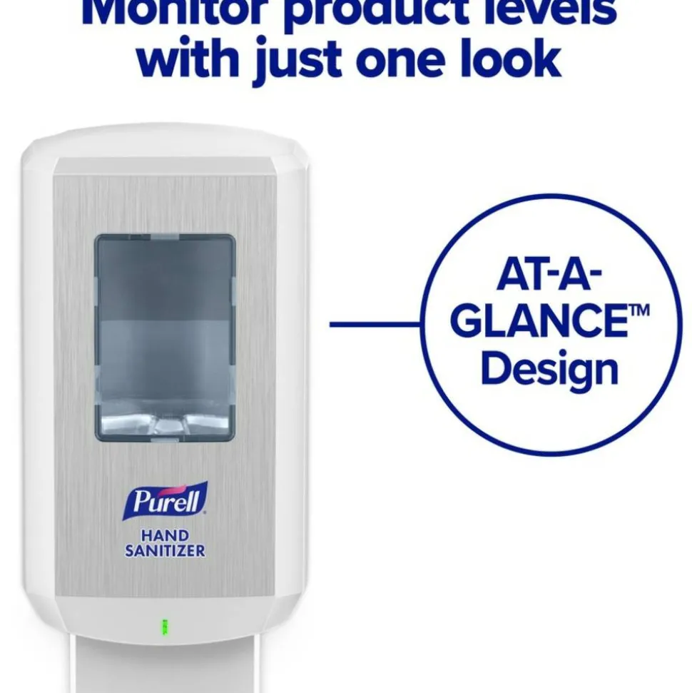 Purell CS6 Touch-Free Hand Sanitizer Dispenser, White