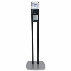 PURELL ES8 Hand Sanitizer Floor Stand with Dispenser, 1,200 mL, 13.5 x 5 x 28.5, Graphite/Silver